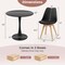 Costway 5 PCS Dining Set Modern Round Dining Table 4 Chairs for Small Space Kitchen